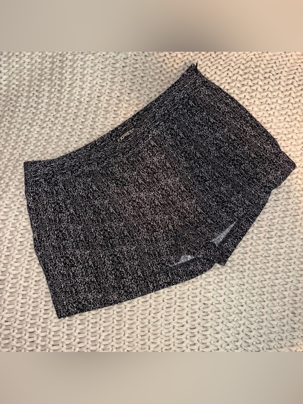 Express - Black Speckled Trouser Shorts